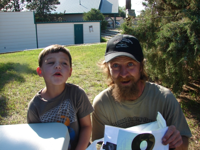 Team No. 8 - Andrews 6 year old cousin, Mason Drey and Uncle Jimmy Davenport.
